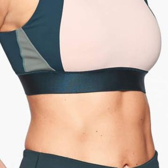 Athleta Color Block Power of She Sports Bra XL - Picture 8 of 8